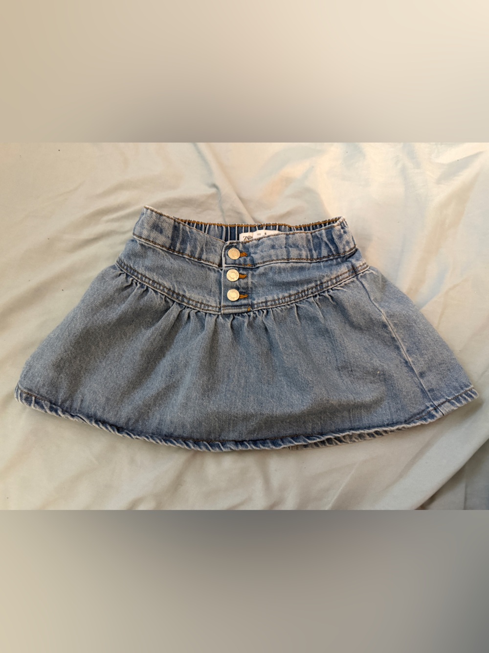 Zara Girls Denim mini Skirt sz 6